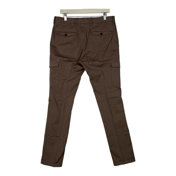 New Dylan Gray Men Pants US 30, 31, 34 Brown Regular Fit Cargo Slash Pockets - Picture 6 of 13